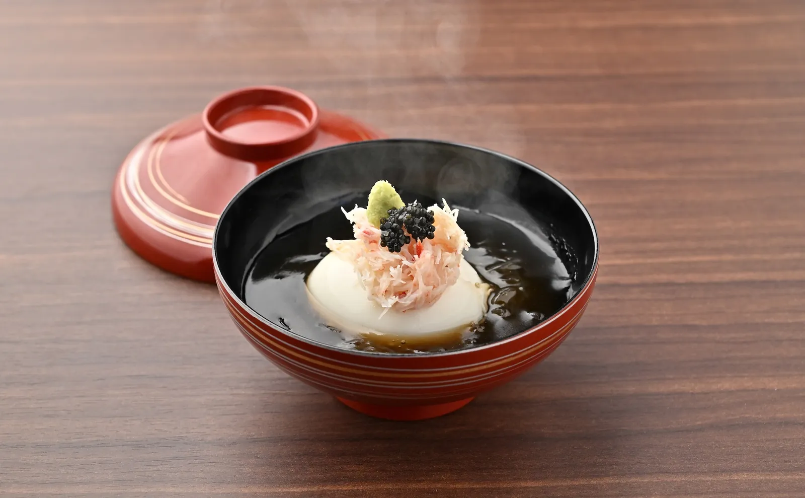 ずわい蟹とキャビアの贅沢餡 半熟とろ卵